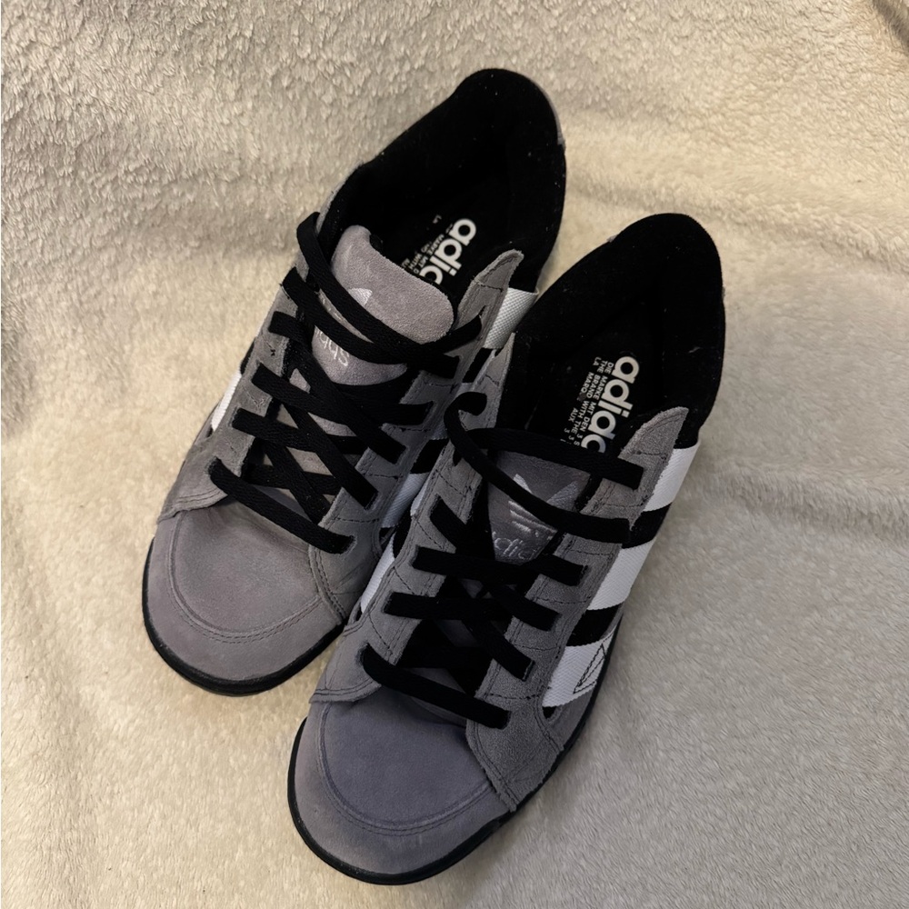 Adidas Men's Black and Gray Sneakers